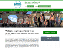 Tablet Screenshot of liverpoolcycletours.com